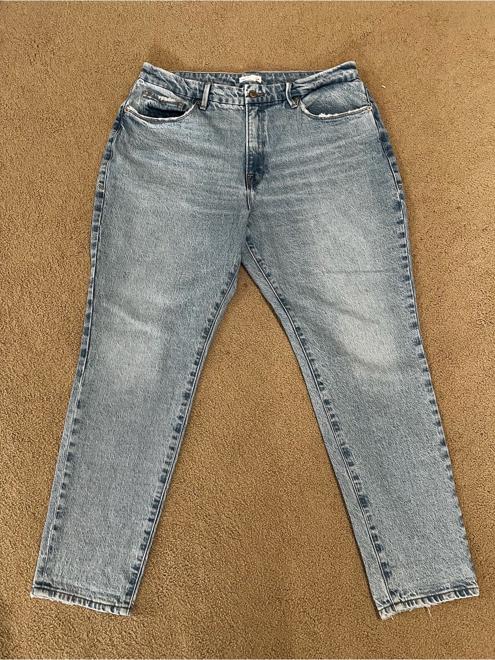 Good American High Rise Straight Jeans Blue 589 Size 14 / 32k
